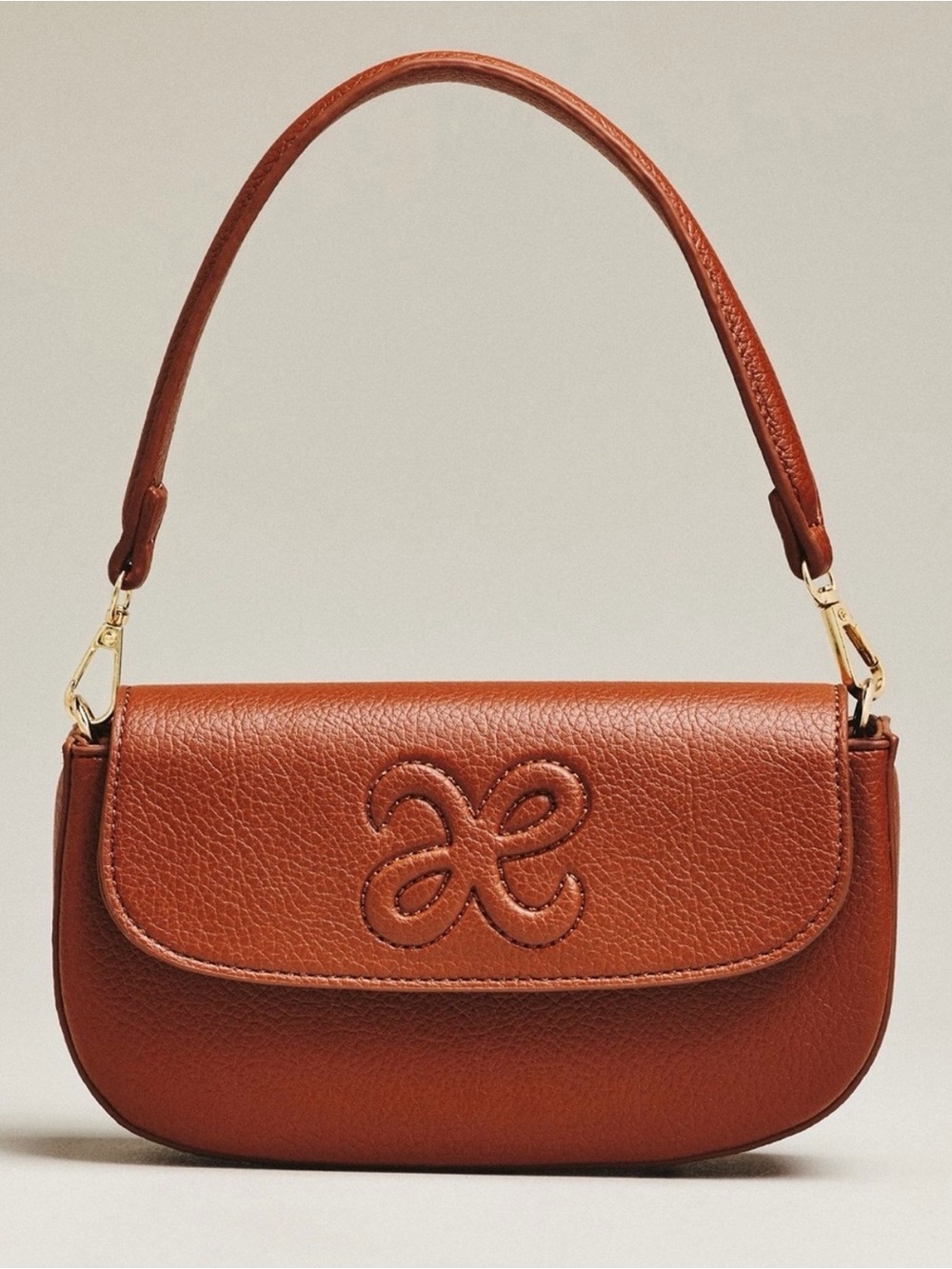 Anthropologie Maeve Embossed Shoulder Bag